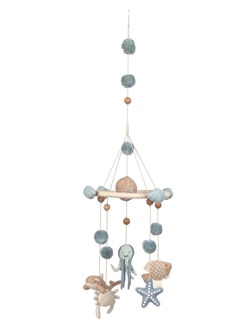 Ocean Nursery Decor for Boys and Girls, Ceiling Hanging, 9" x 30", Whale Nursery